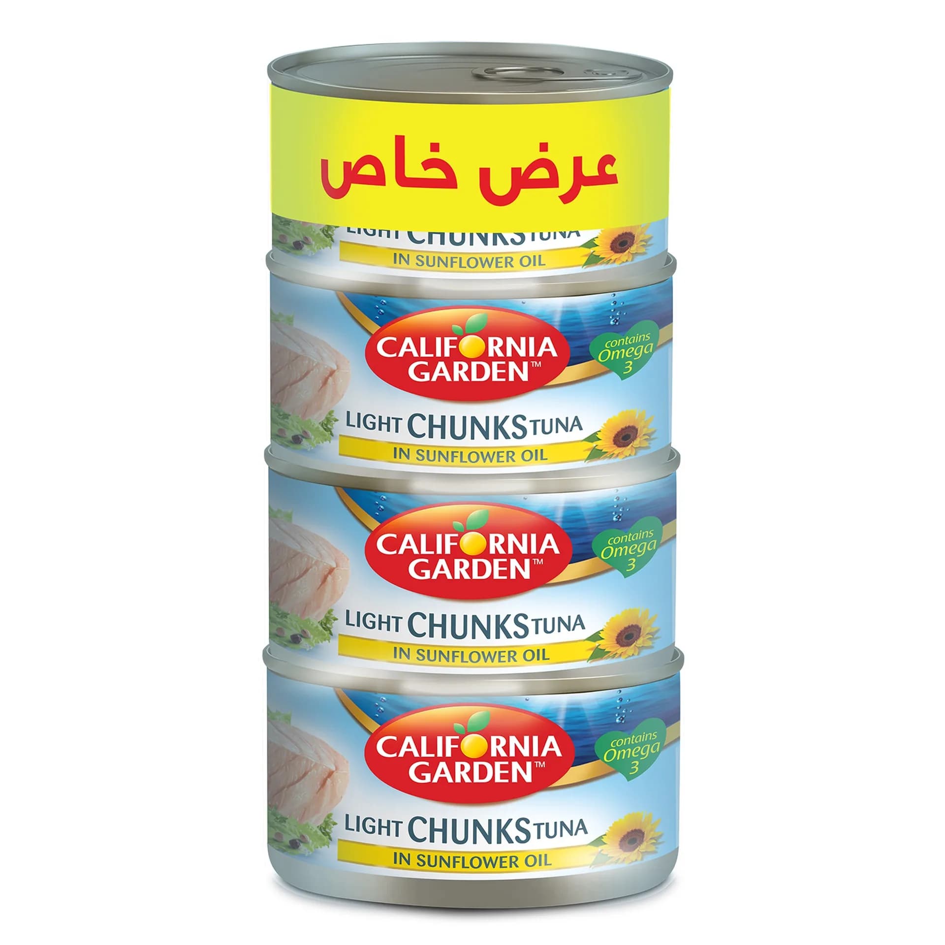 California Garden Light Tuna 4 x, 170g