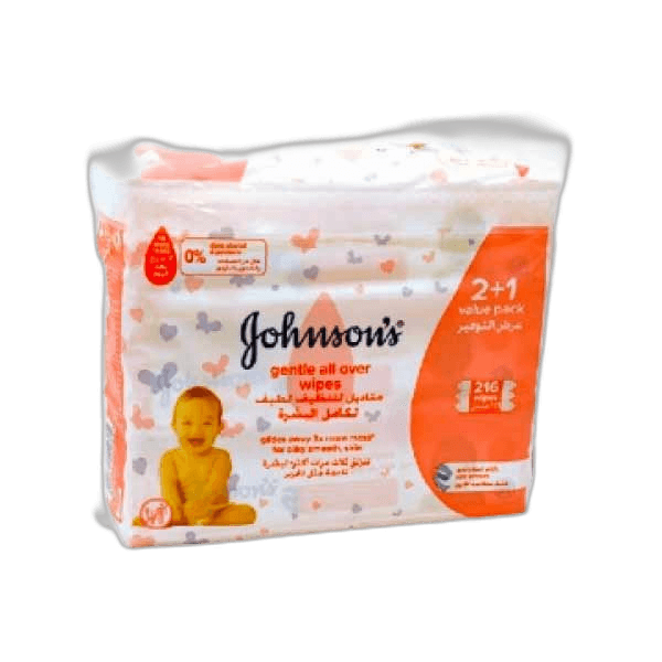 Johnson's Baby Gentile Aloe Wipes 72s