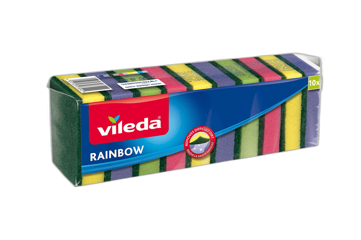 Vileda Rainbow Scourer 10 pcs