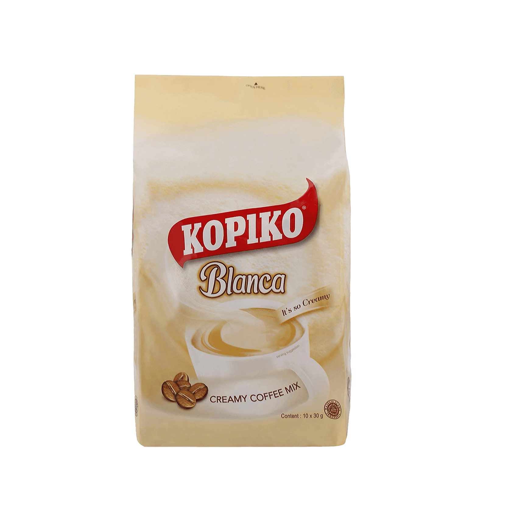 Kopiko Blanca Coffee 3in1 Bag 10 x 30 g