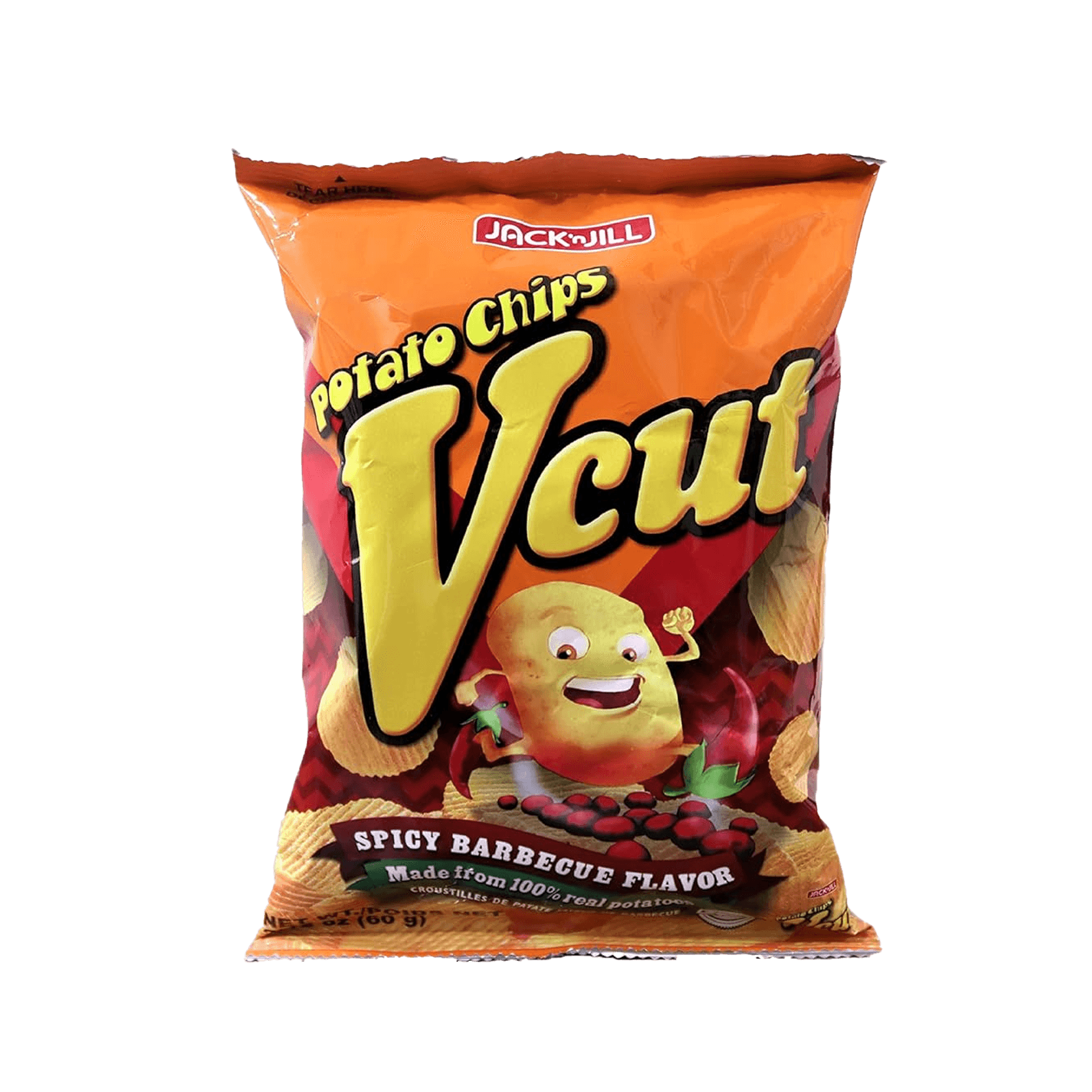 Jack N Jill V Cut Spicy Barbecue Potato Chips 75 g