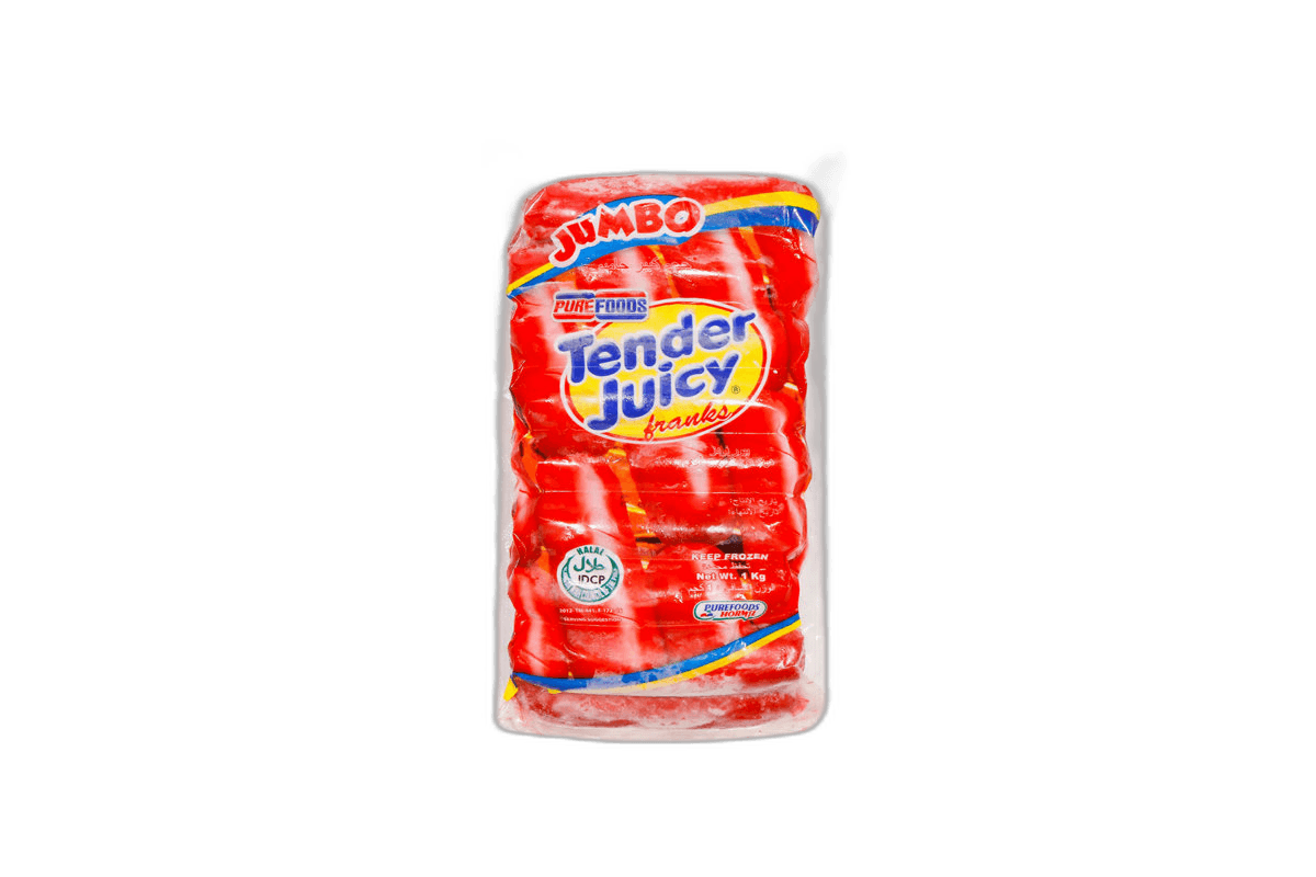 Purefoods Tender Juicy Hotdog Jumbo, 1kg