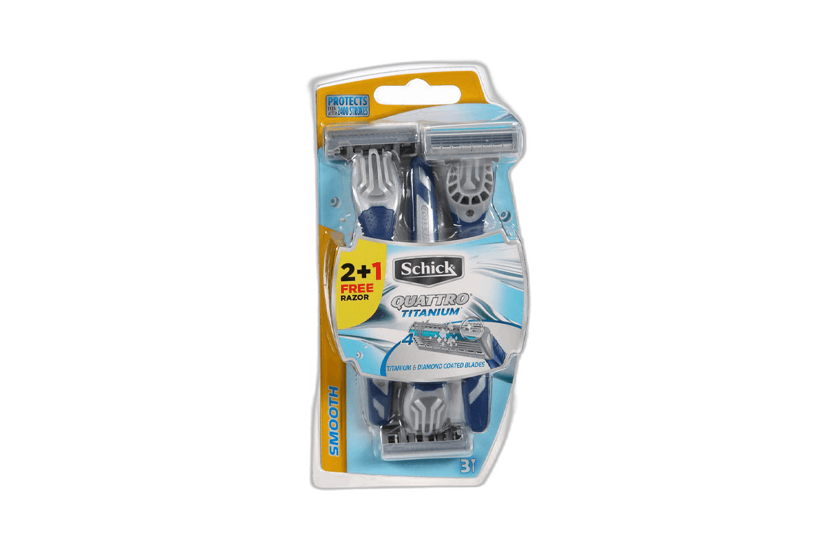 Schick Quattro Dispo M X3 Razor (3 Pack)