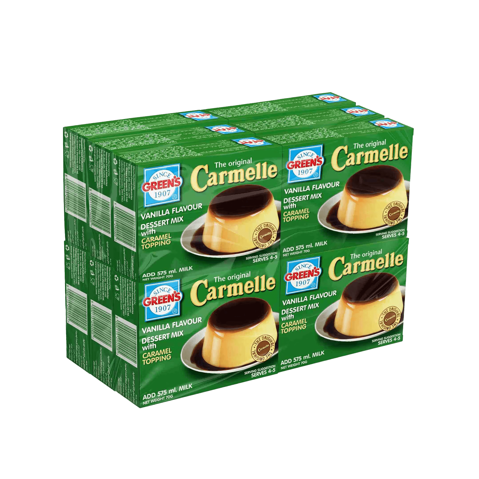 Greens Cream Caramel 12 x, 70g