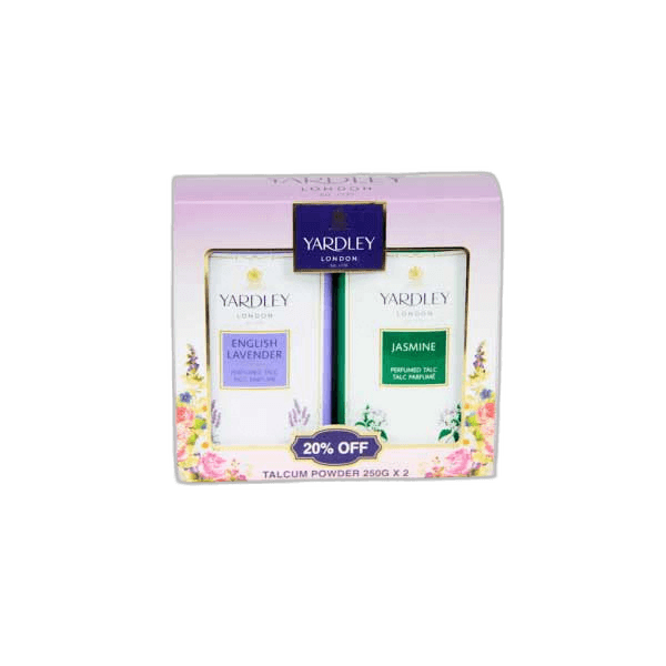 Yardley Talc Assorted 2 x 250 g