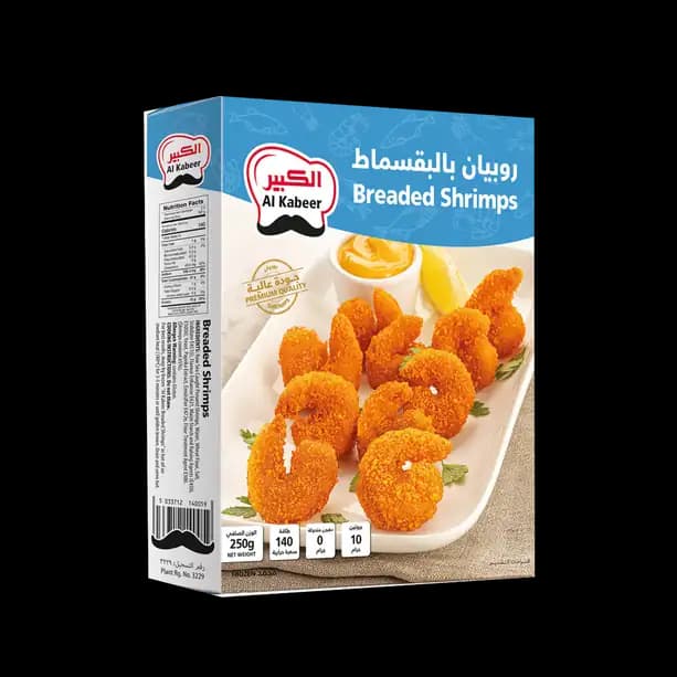 Al Kabeer Breaded Shrimps, 250g