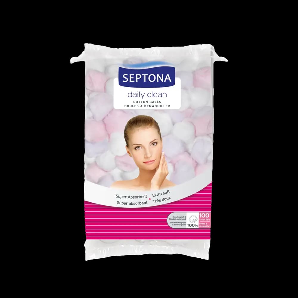 Septona Cotton Balls Colored Bag 100s