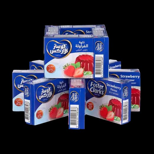 Foster Clark Jelly Raspberry 12 x, 80g