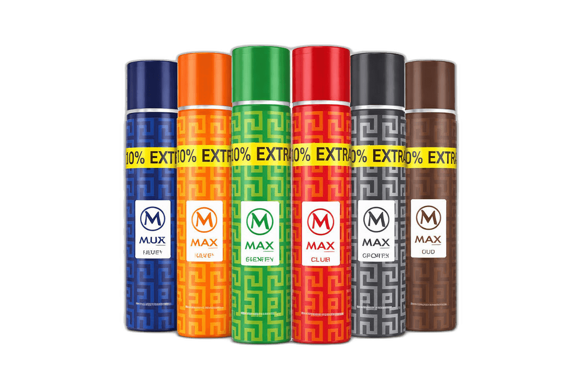 Max Body Spray 6 x 75 ml
