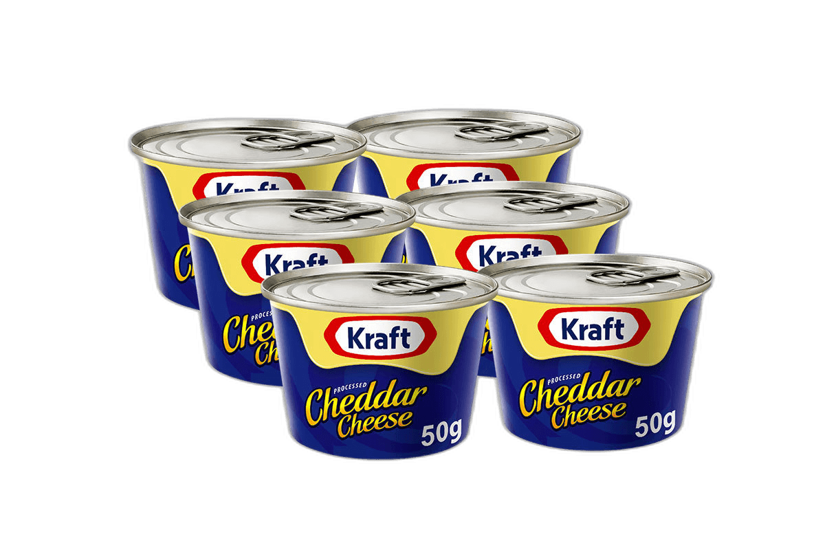 Kraft Cheese Can Low Fat 6 x, 50g