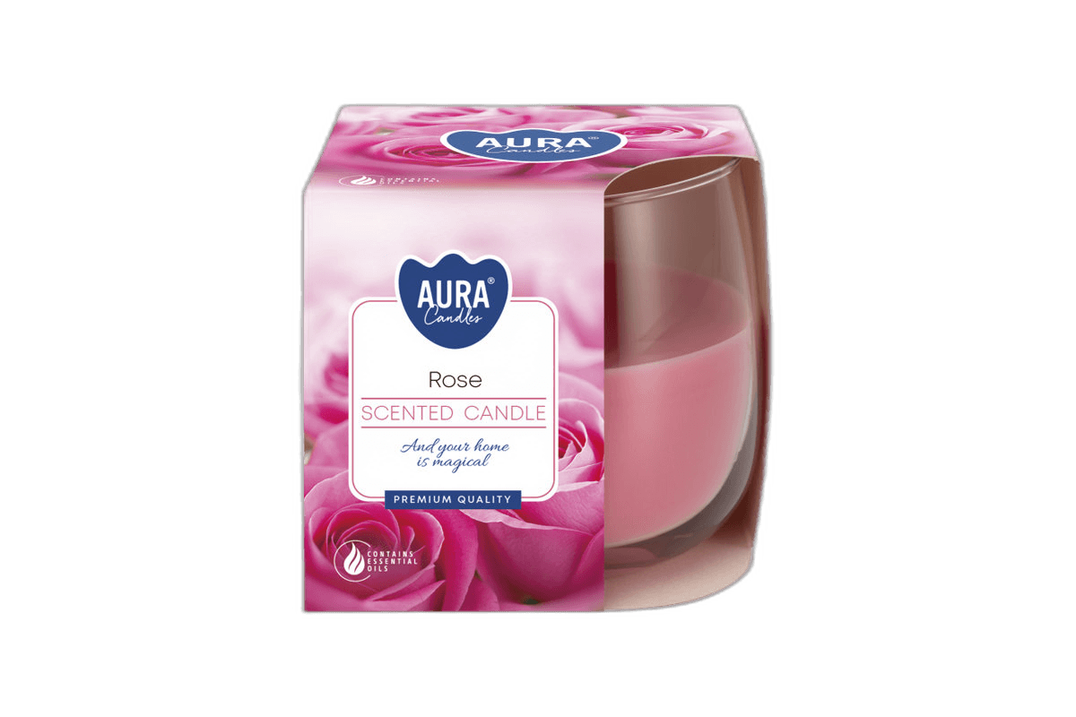 Aura Scented Rose Candles 130 g