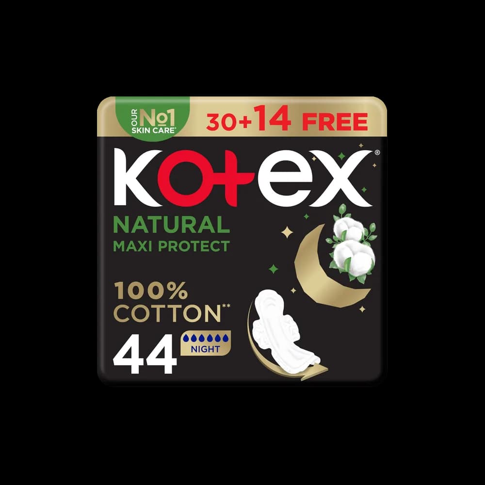 Kotex Maxi Naturl Night 44s