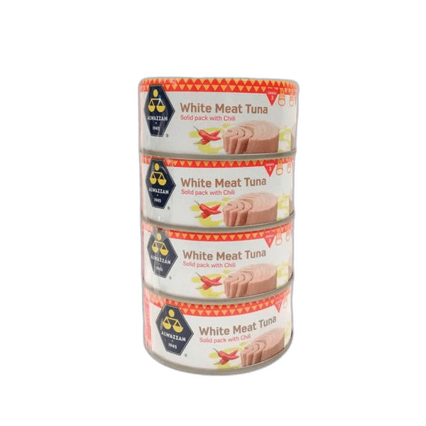 Al Wazzan White Meat Tuna with Chilli 4 x 160 g