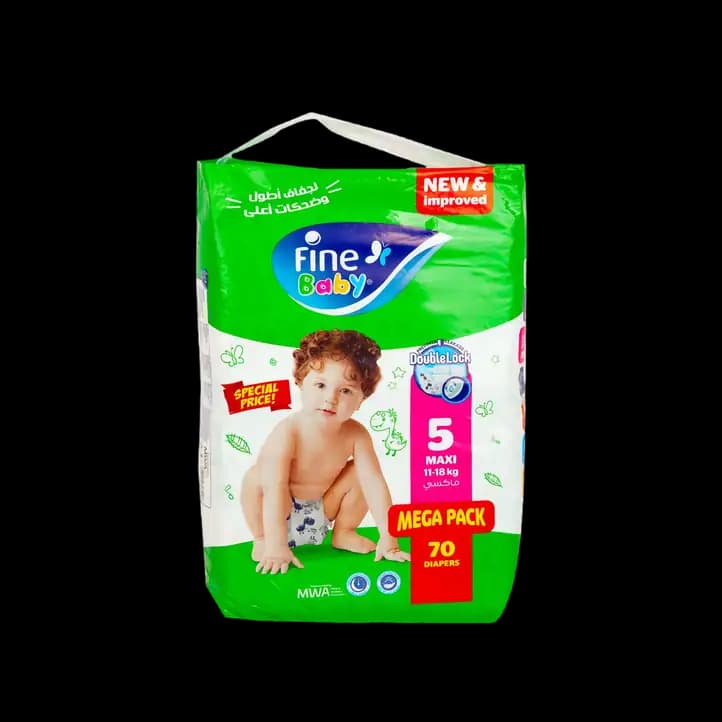 Fine Baby Diaper Maxi 70s 11-, 18kg No 5