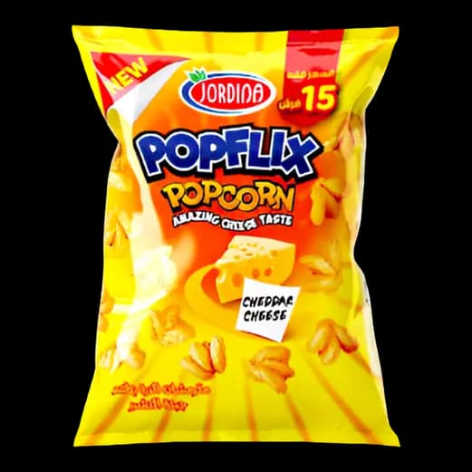 Jordina Popflix Cheddar Cheese Popcorn, 45g