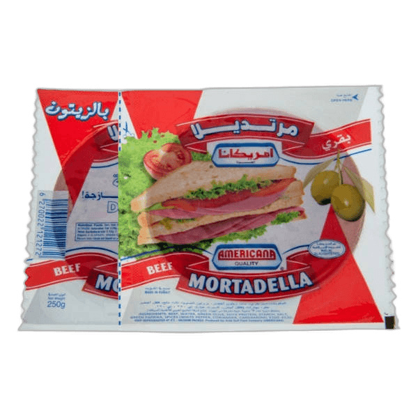 Americana Beef Olives Slice Mortadella 250 g