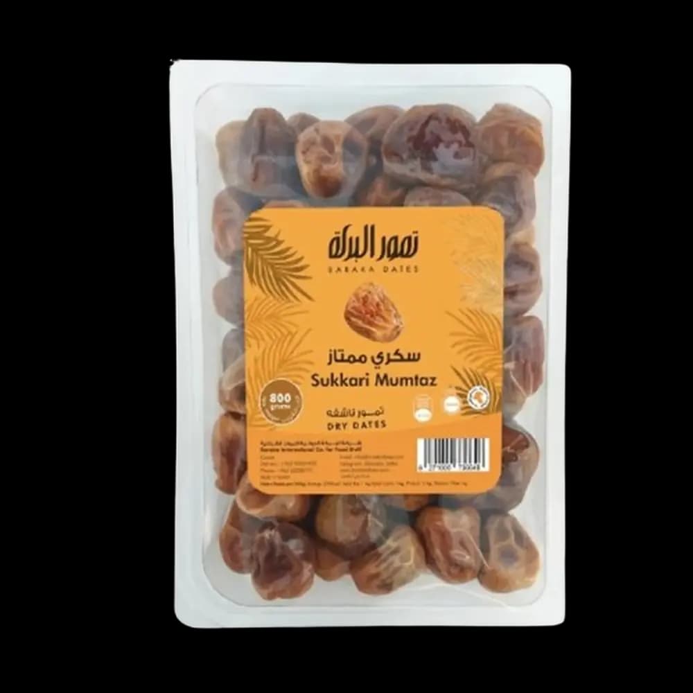 Baraka Rigid Sukkari Mumtaz Dates Snacks & Nuts 800g