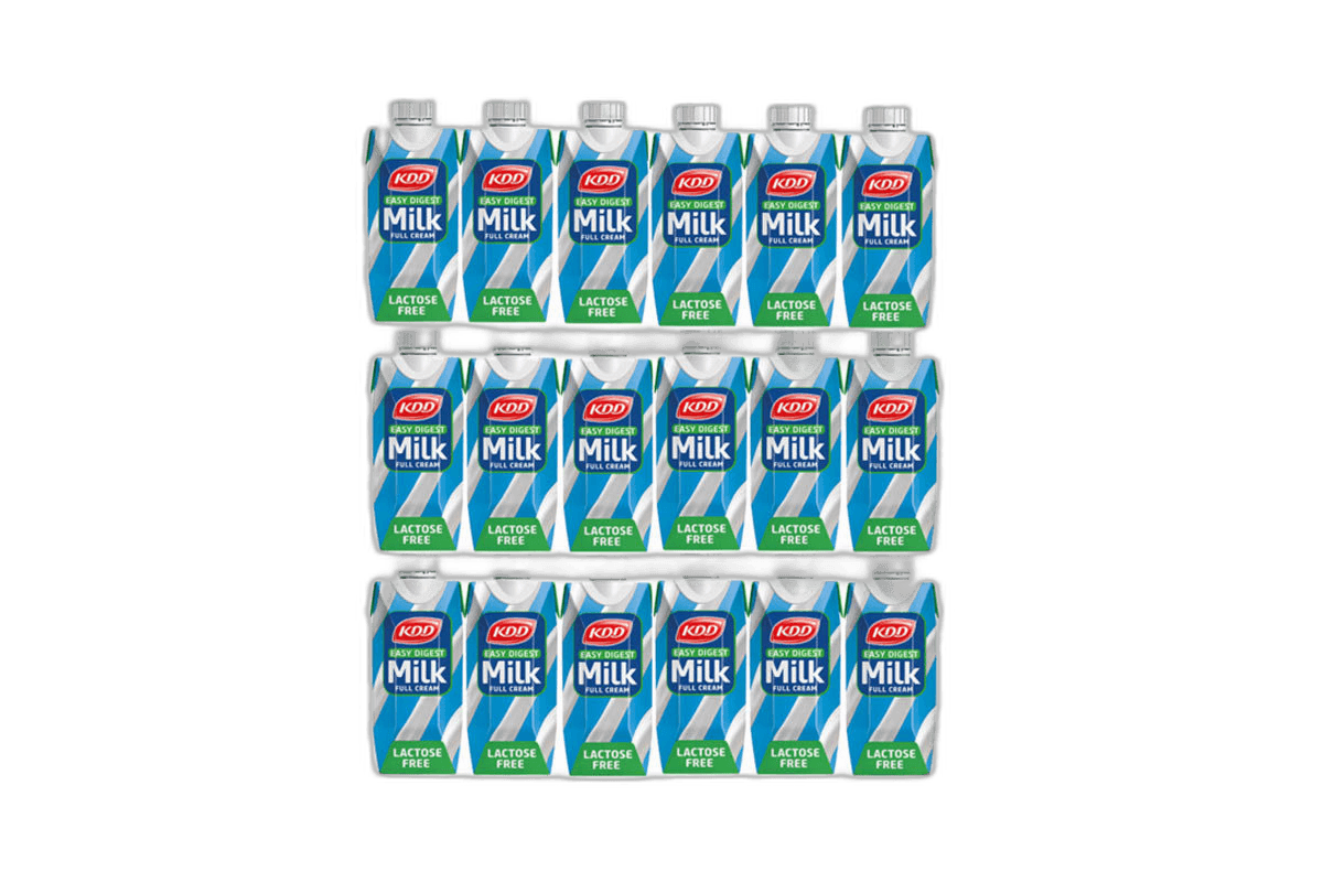 Kdd Lactose Free Full Cream Milk LL 18 x 250 ml