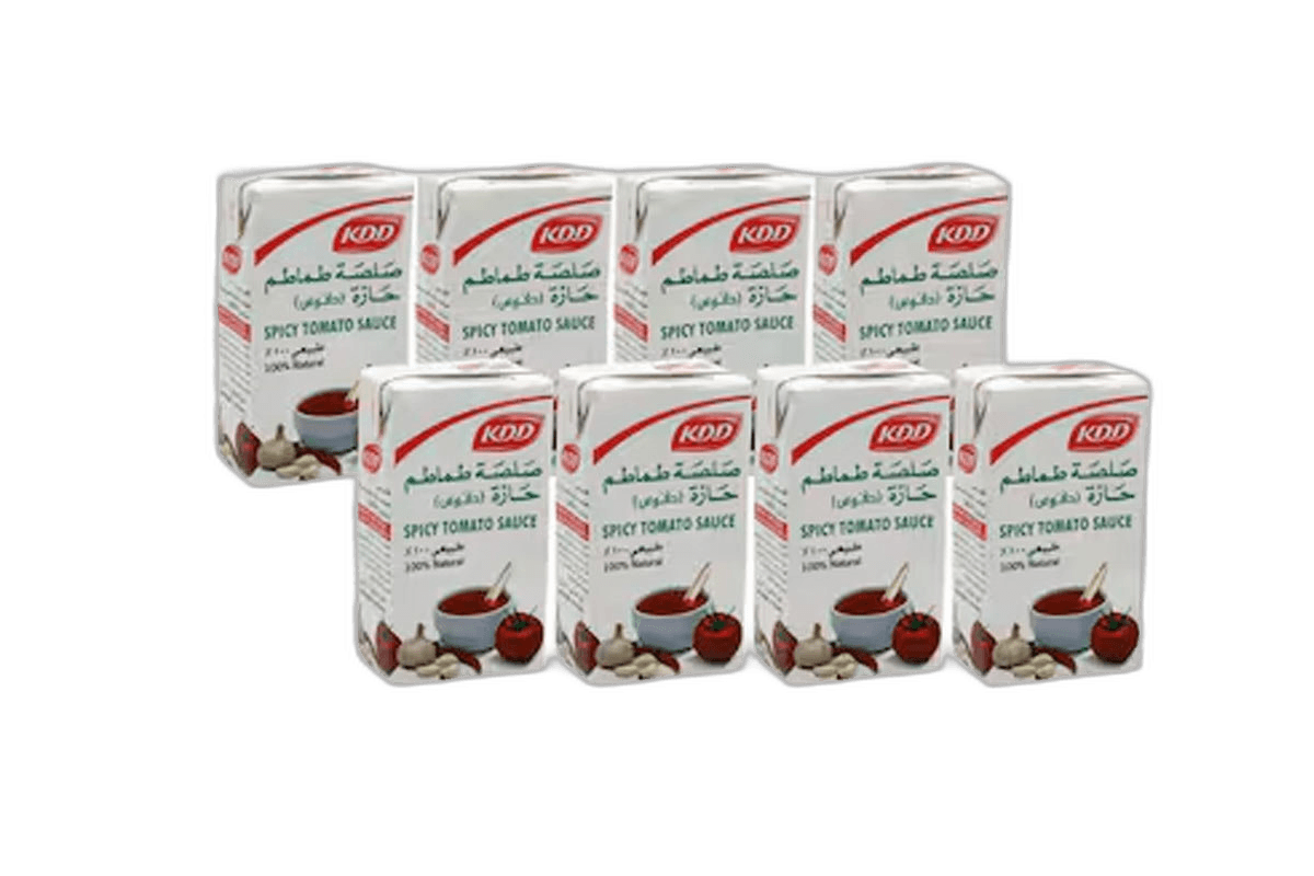 Kdd Tomato Sauce Hot & Spicy, 130g x 8
