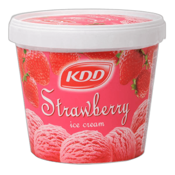 Kdd Ice Cream Strawberry, 1L