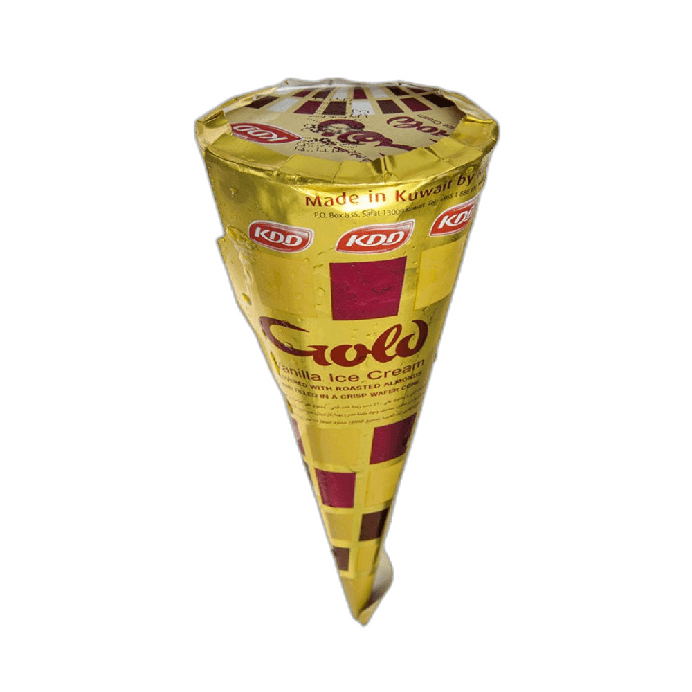 Kdd Cones Ice Cream Gold 100 ml