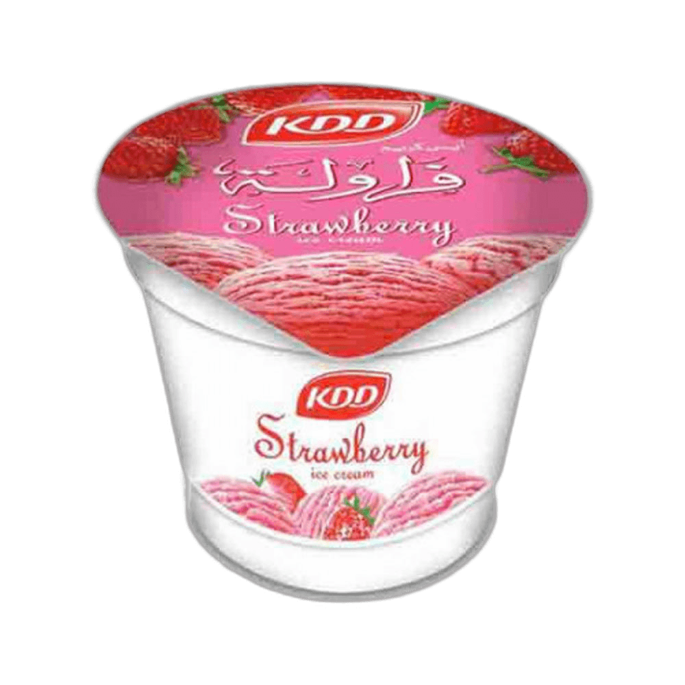 Kdd Ice Cream Cup Strawberry 100 ml