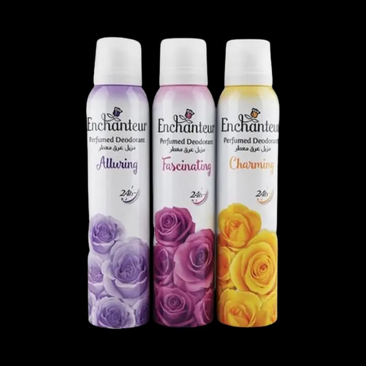 Enchanteur Body Mist Assorted 3 x, 75ml