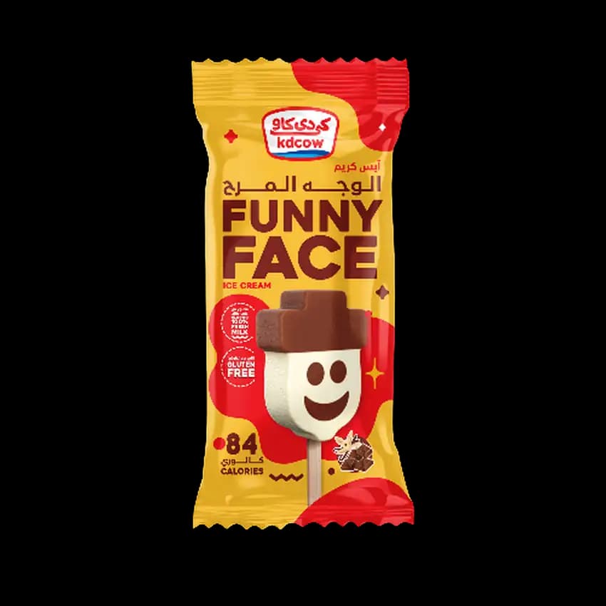 Kdcow Funny Face Ice Cream Stick, 60ml