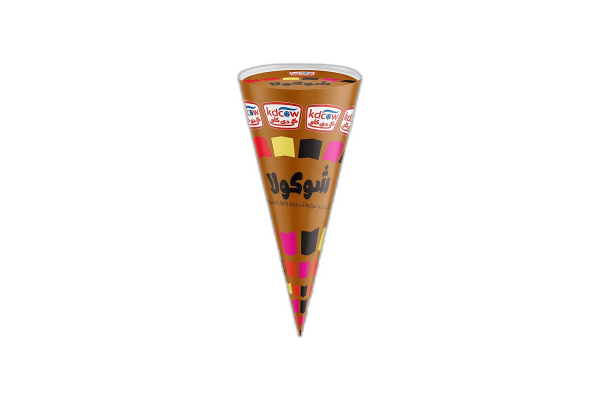 Kdcow Chocolate Ice Cream Cone, 120ml