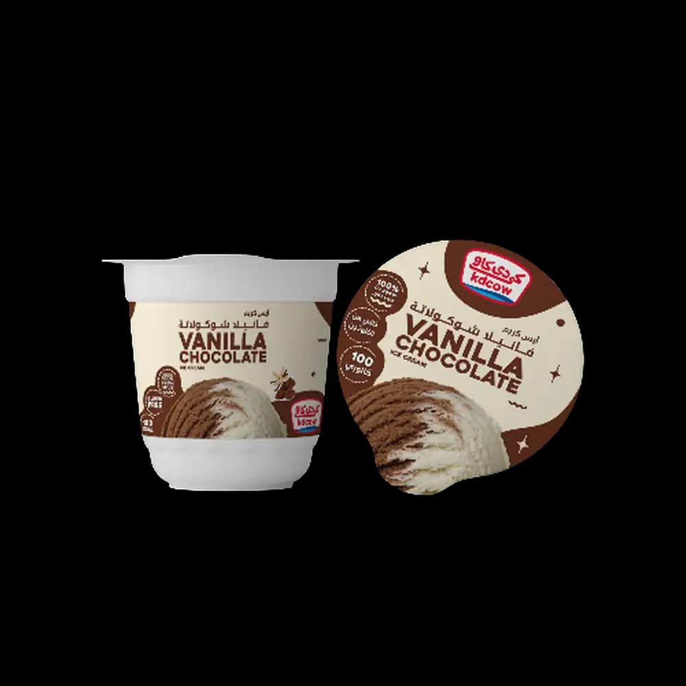 KD Cow Vanilla Chocolate Ice Cream, 100ml