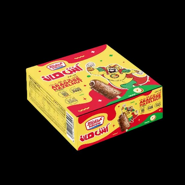 KD Cow Ice Cream Aragose Hazelnut 6 x, 60ml