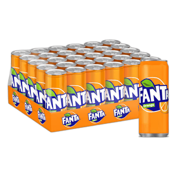 Fanta Orange Sleek Can 30 x 250 ml