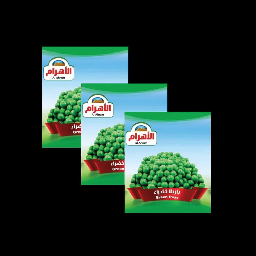 Al Ahram Green Peas 3 x, 400g
