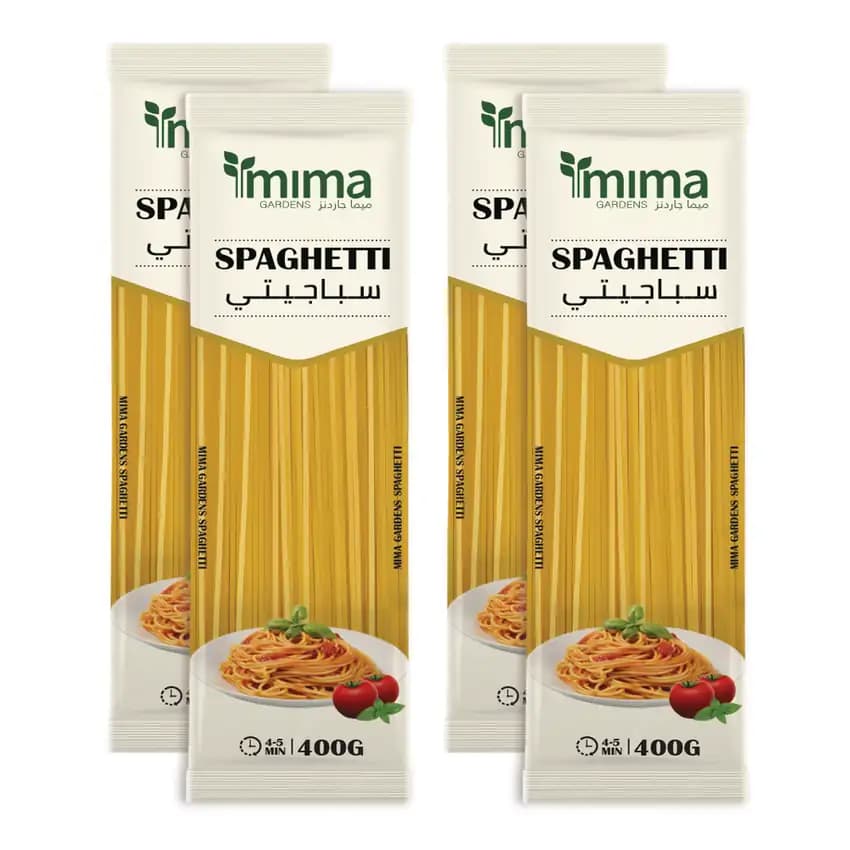 Mima Gardens Spaghetti Pasta, 400g x 4