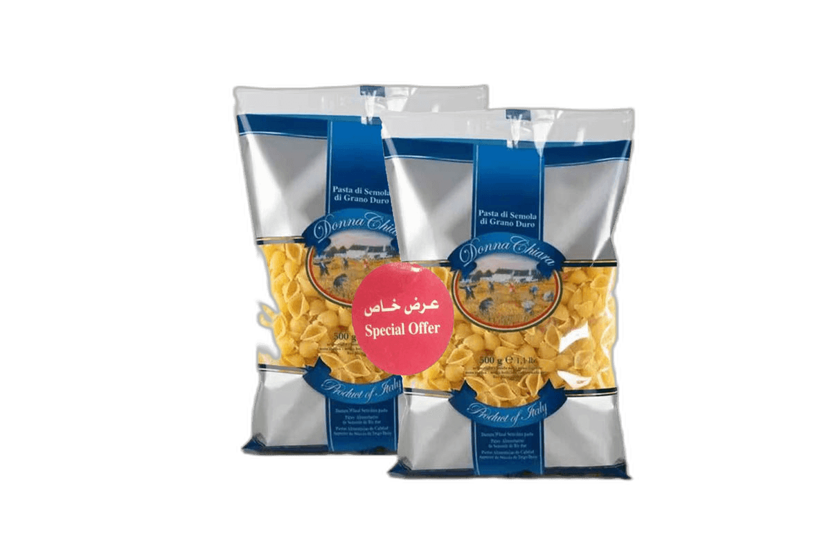 Donna Chiara Pasta Penne Rigate N0.26 2 x, 500g