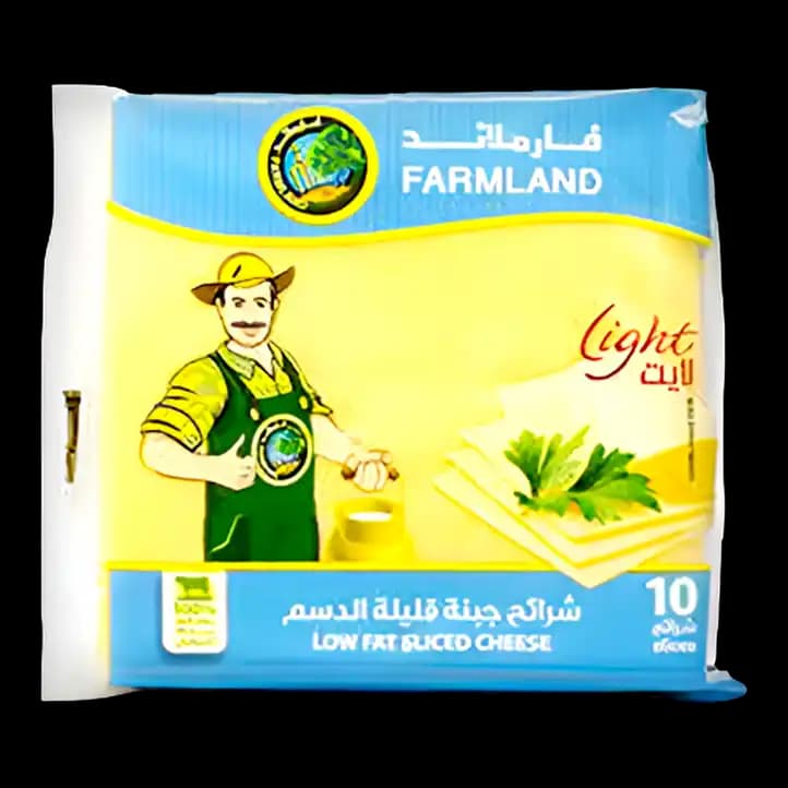 Farmland Light Sliced Cheese, 200g