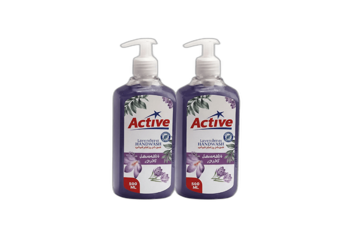 Active Antibacterial. Hand Wash Lavender 2 x 500 ml