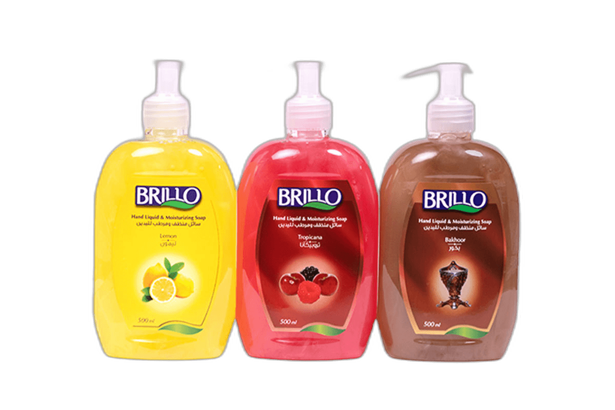 Brillo Liquid Hand Wash Assorted 4 x 500 ml