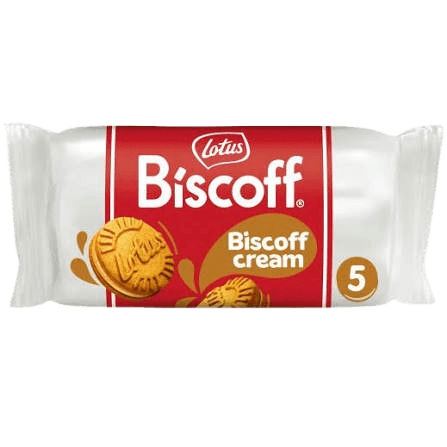 Lotus Biscoff Cream Sandwich Biscuits 4 x 50g