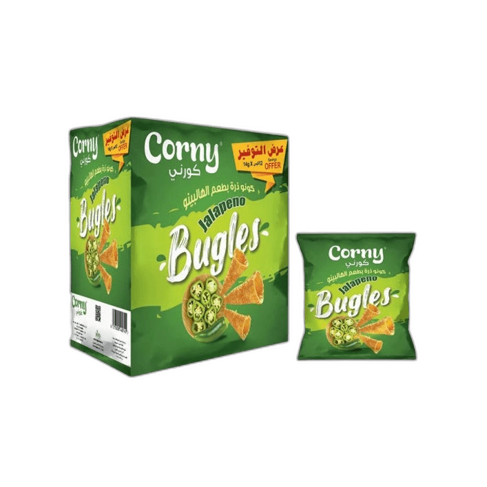 Corny Bugles Jalapeno Flavour 12 x 14 g