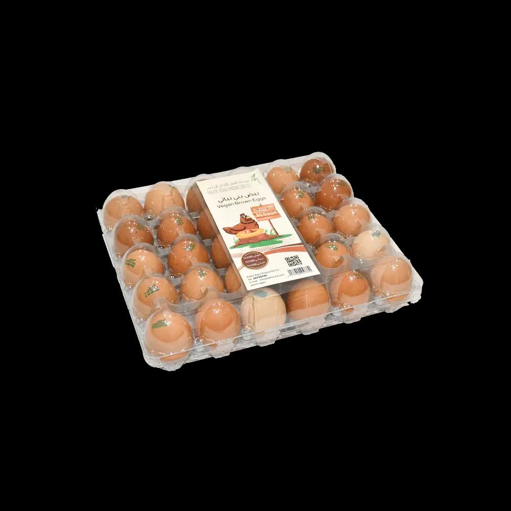 Palms Agro White Vegan Eggs 30 Pieces 60/70 Plastic Tray