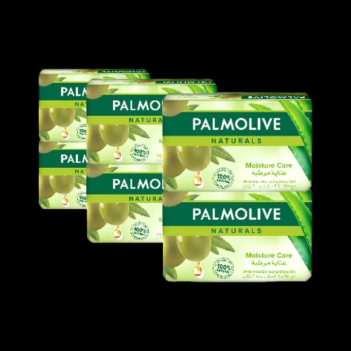Palmolive Nat Aloe & Olive Green Soap 6 x, 120g