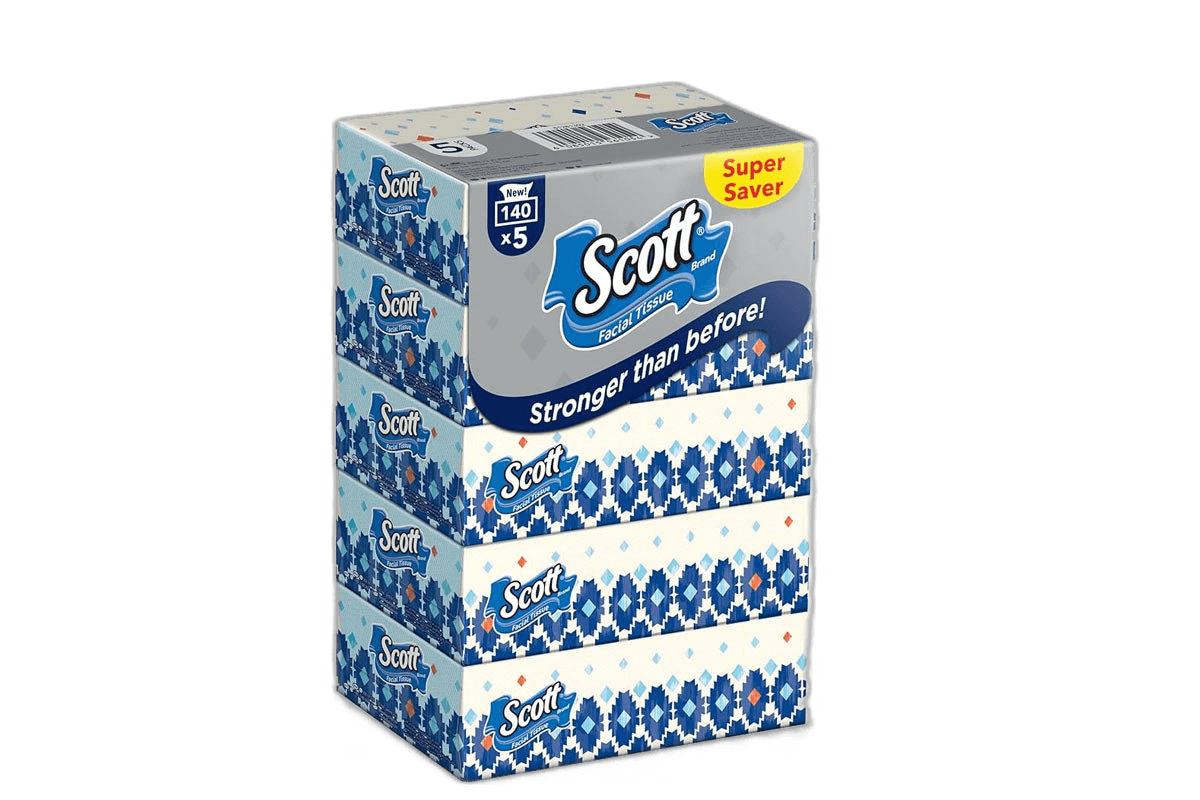 Scott Facial Tissue 5 x 160s 40%