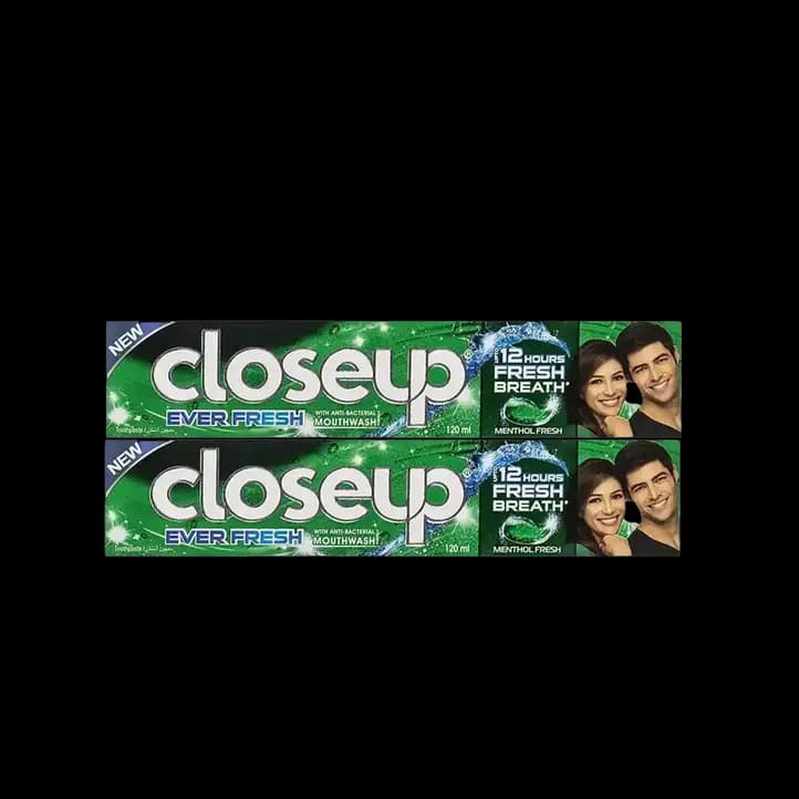 Close UP Menthol Green Toothpaste 2 x, 120ml