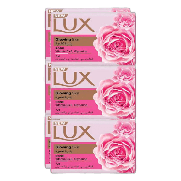 Lux Bar Glowing Skin Rose 170 g x 6