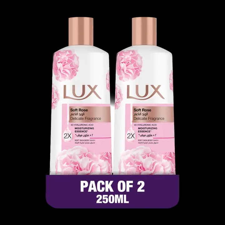 Lux Shower Gel Soft Rose 2 x, 250ml