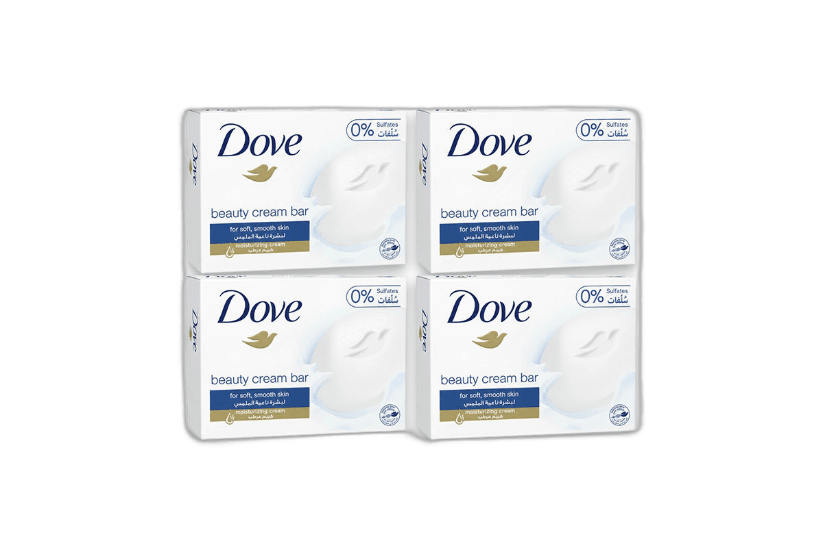Dove Bar Soap White 4 x 160 g