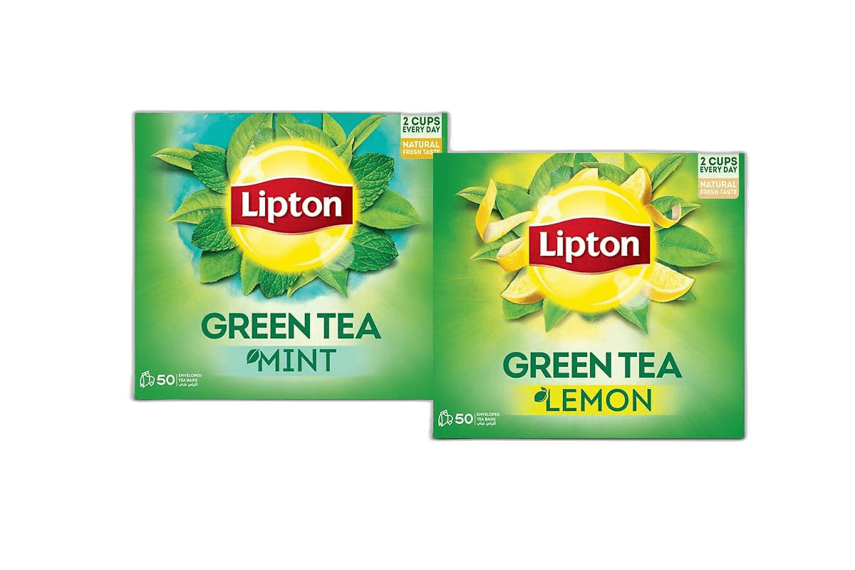 Lipton Green Tea Lemon Envelope 2 x 50