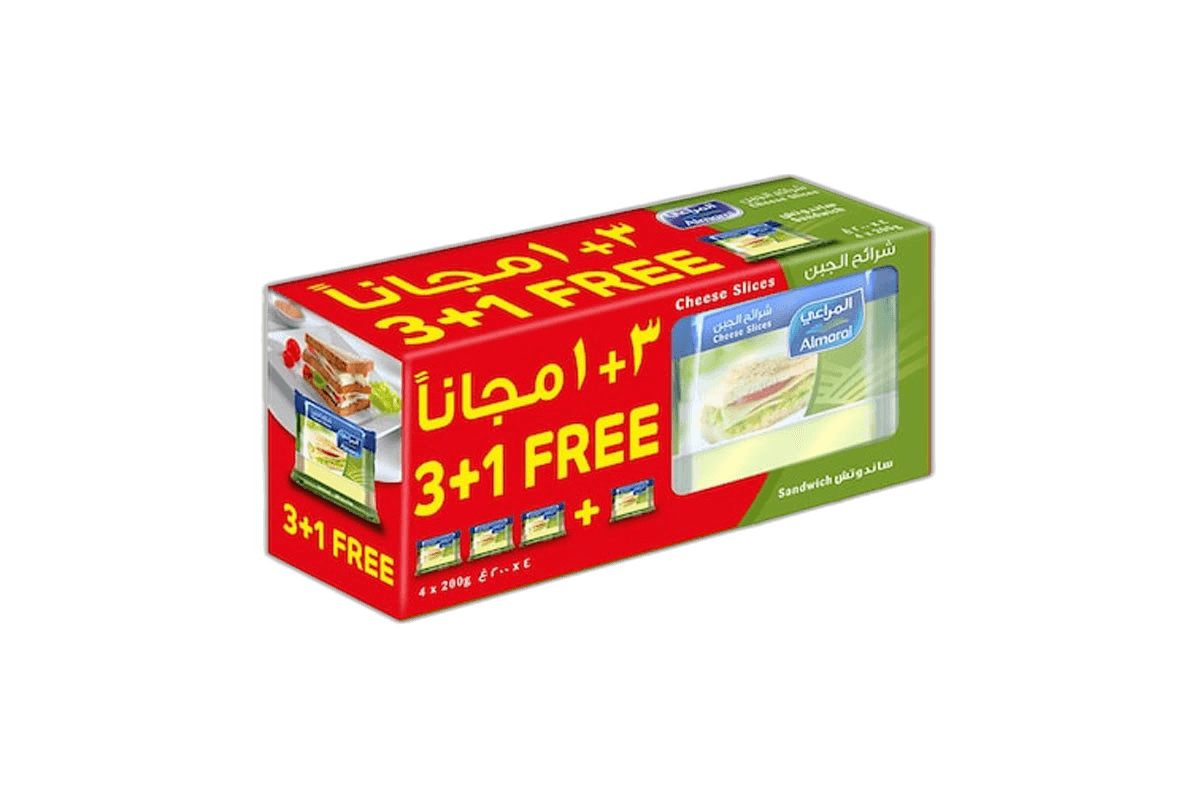 Almarai Sandwich Cheese Slices 4 x 200 g