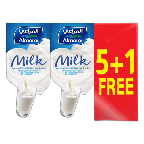 Almarai UHT Full Fat Milk 6 x 200 ml